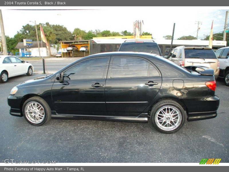 Black / Black 2004 Toyota Corolla S