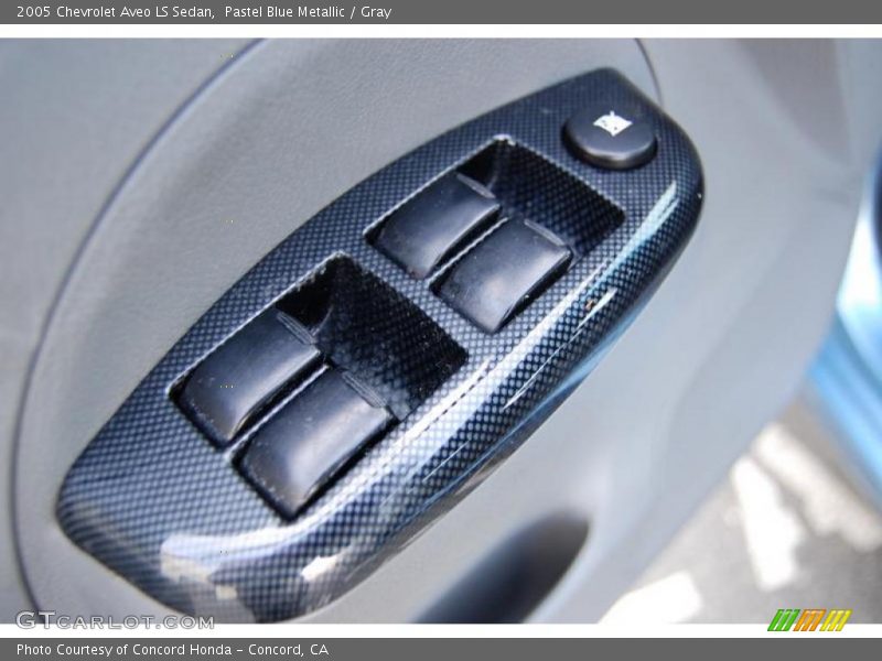 Pastel Blue Metallic / Gray 2005 Chevrolet Aveo LS Sedan