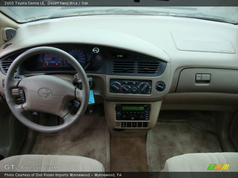 Desert Sand Mica / Oak 2003 Toyota Sienna LE