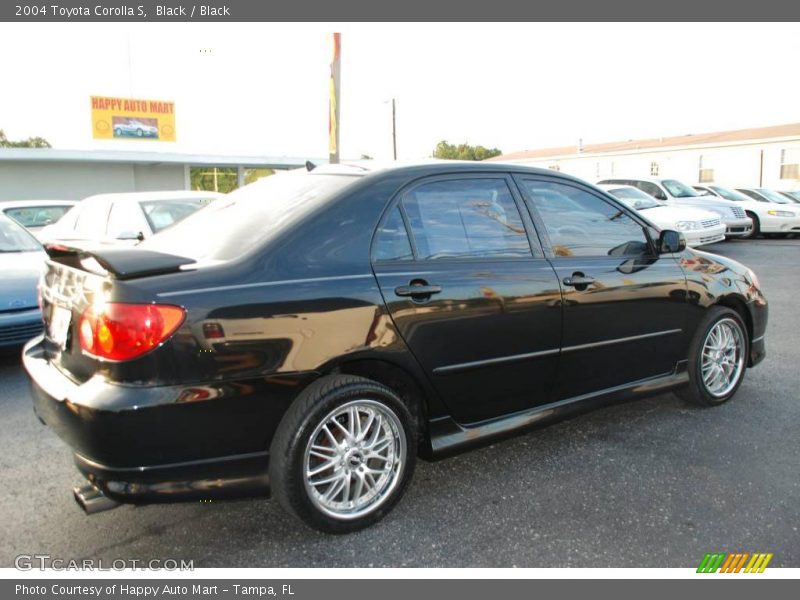 Black / Black 2004 Toyota Corolla S