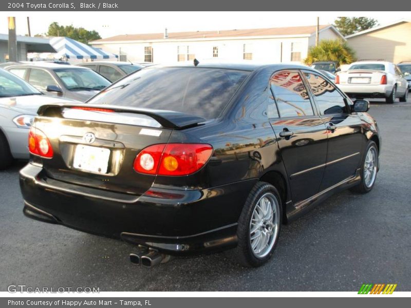 Black / Black 2004 Toyota Corolla S