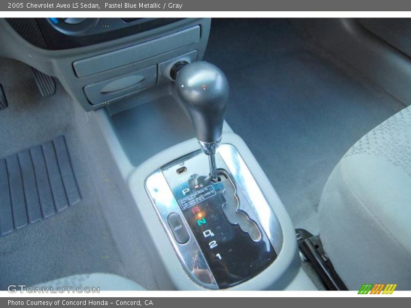 Pastel Blue Metallic / Gray 2005 Chevrolet Aveo LS Sedan