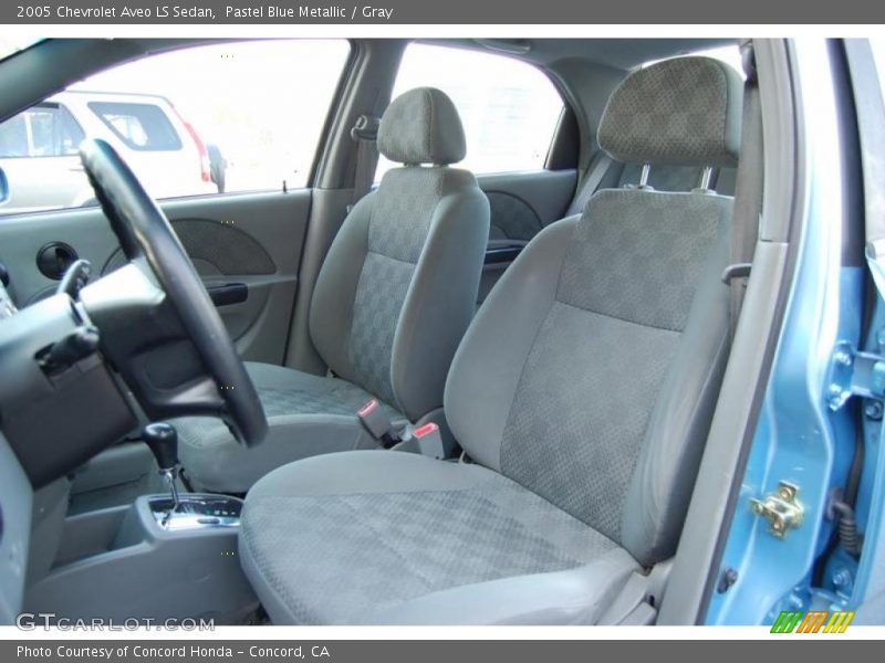 Pastel Blue Metallic / Gray 2005 Chevrolet Aveo LS Sedan