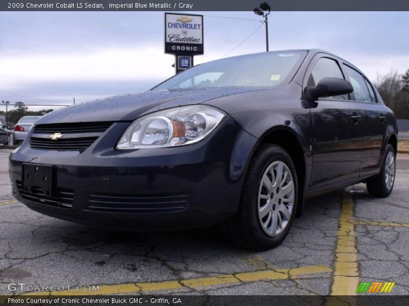 Imperial Blue Metallic / Gray 2009 Chevrolet Cobalt LS Sedan