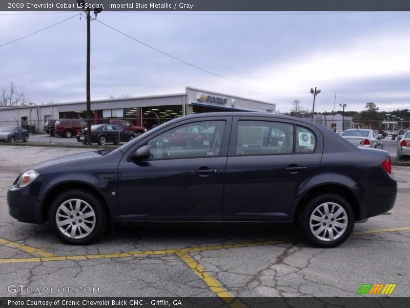 Imperial Blue Metallic / Gray 2009 Chevrolet Cobalt LS Sedan