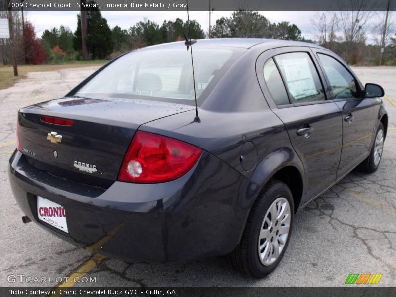 Imperial Blue Metallic / Gray 2009 Chevrolet Cobalt LS Sedan