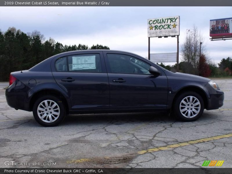 Imperial Blue Metallic / Gray 2009 Chevrolet Cobalt LS Sedan