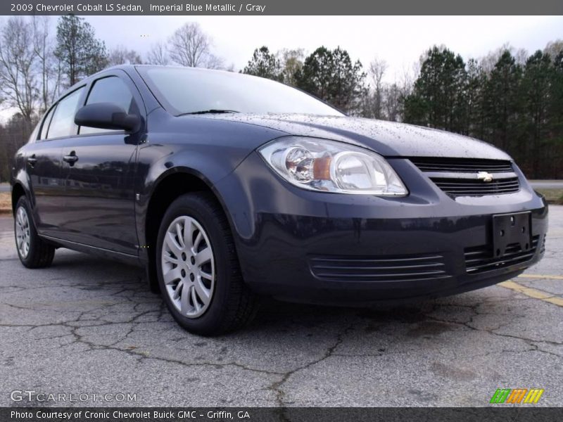 Imperial Blue Metallic / Gray 2009 Chevrolet Cobalt LS Sedan