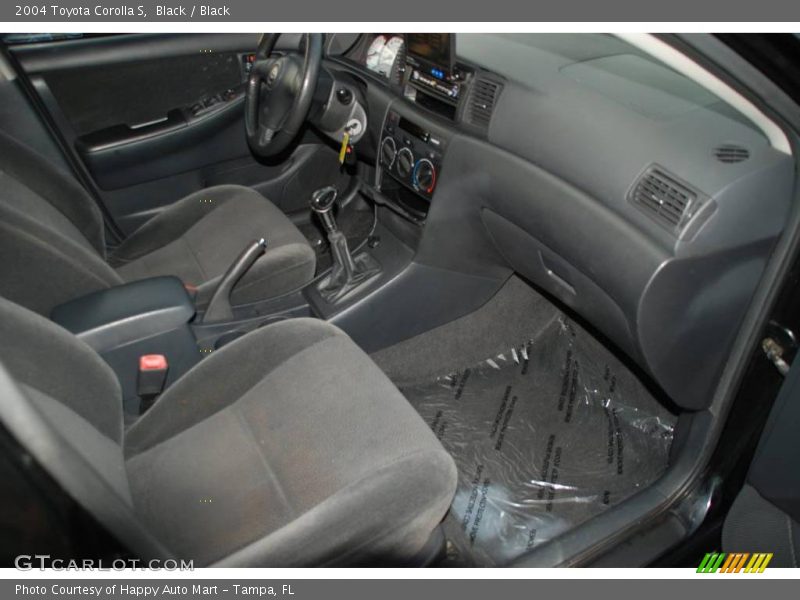 Black / Black 2004 Toyota Corolla S