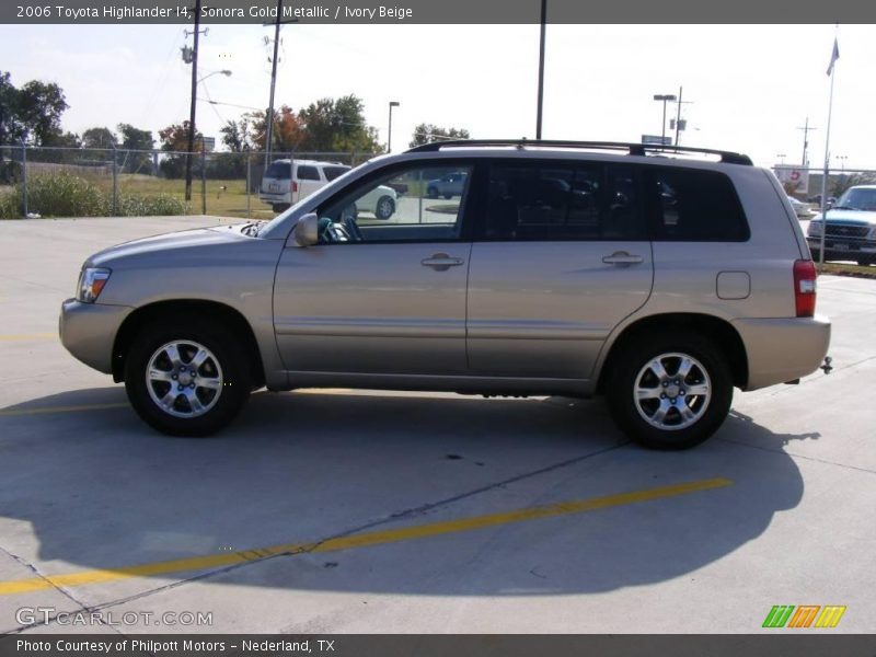 Sonora Gold Metallic / Ivory Beige 2006 Toyota Highlander I4