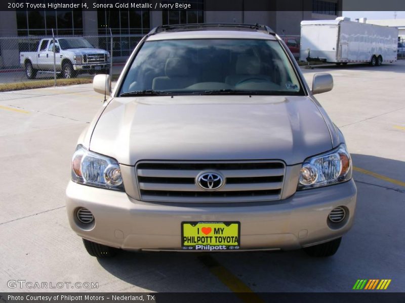 Sonora Gold Metallic / Ivory Beige 2006 Toyota Highlander I4