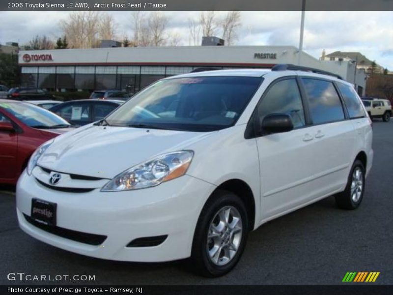 Arctic Frost Pearl / Taupe 2006 Toyota Sienna LE AWD