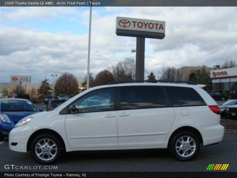 Arctic Frost Pearl / Taupe 2006 Toyota Sienna LE AWD