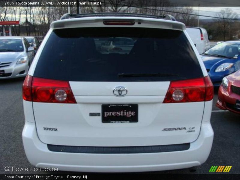 Arctic Frost Pearl / Taupe 2006 Toyota Sienna LE AWD