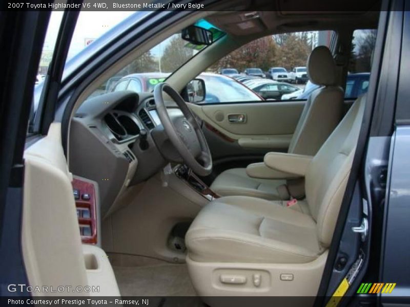 Bluestone Metallic / Ivory Beige 2007 Toyota Highlander V6 4WD