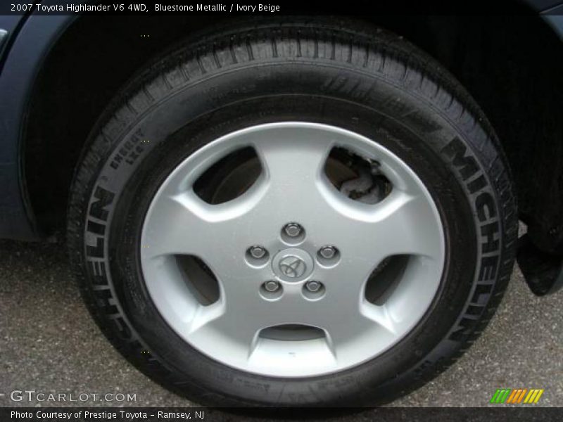 Bluestone Metallic / Ivory Beige 2007 Toyota Highlander V6 4WD