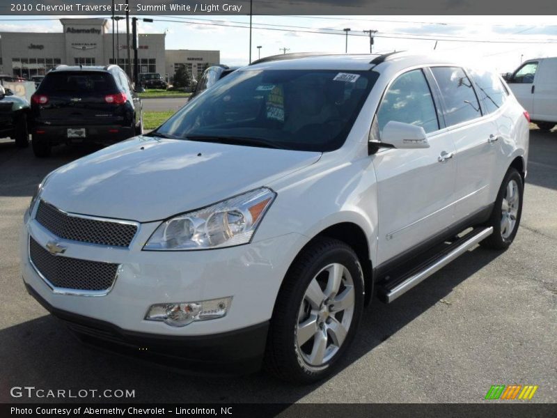 Summit White / Light Gray 2010 Chevrolet Traverse LTZ
