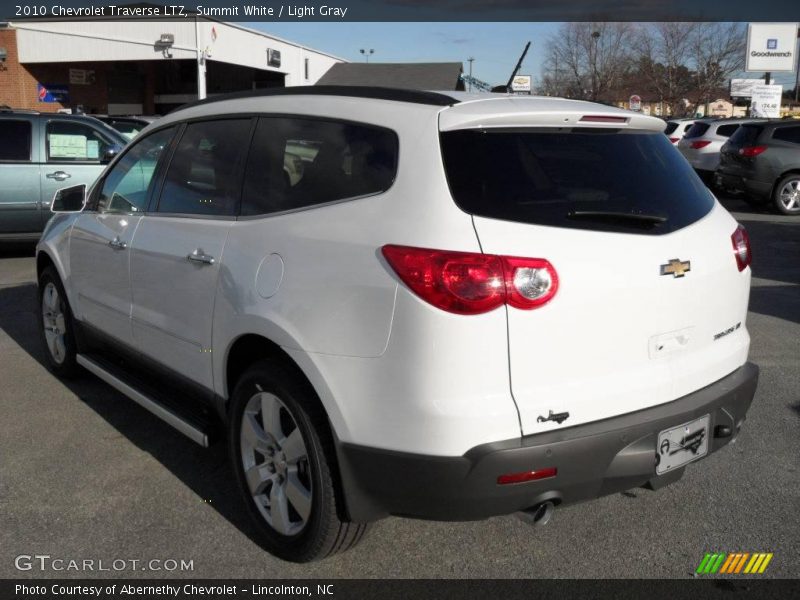 Summit White / Light Gray 2010 Chevrolet Traverse LTZ