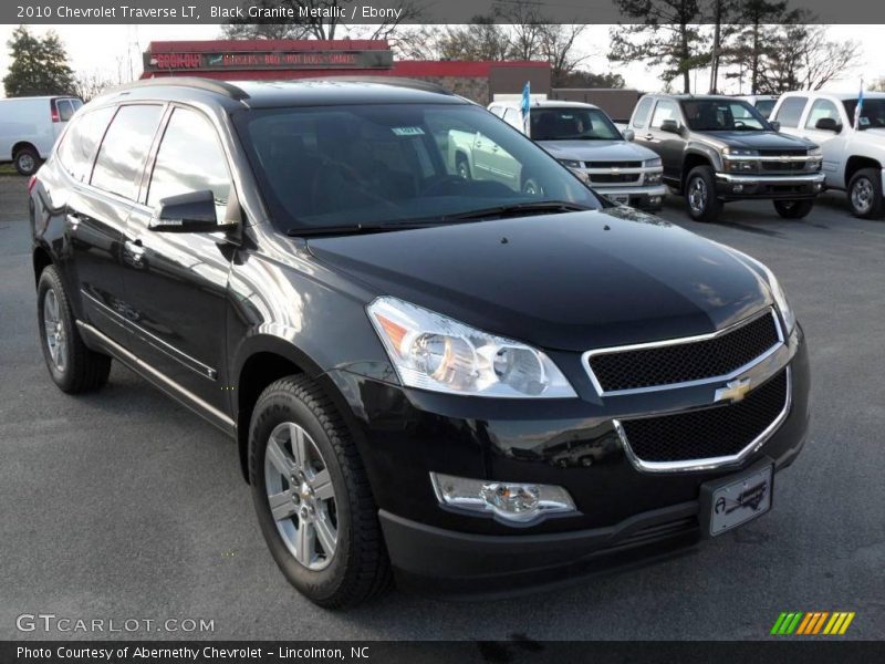 Black Granite Metallic / Ebony 2010 Chevrolet Traverse LT