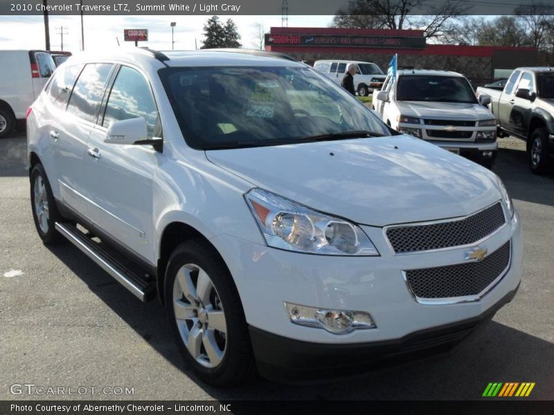 Summit White / Light Gray 2010 Chevrolet Traverse LTZ