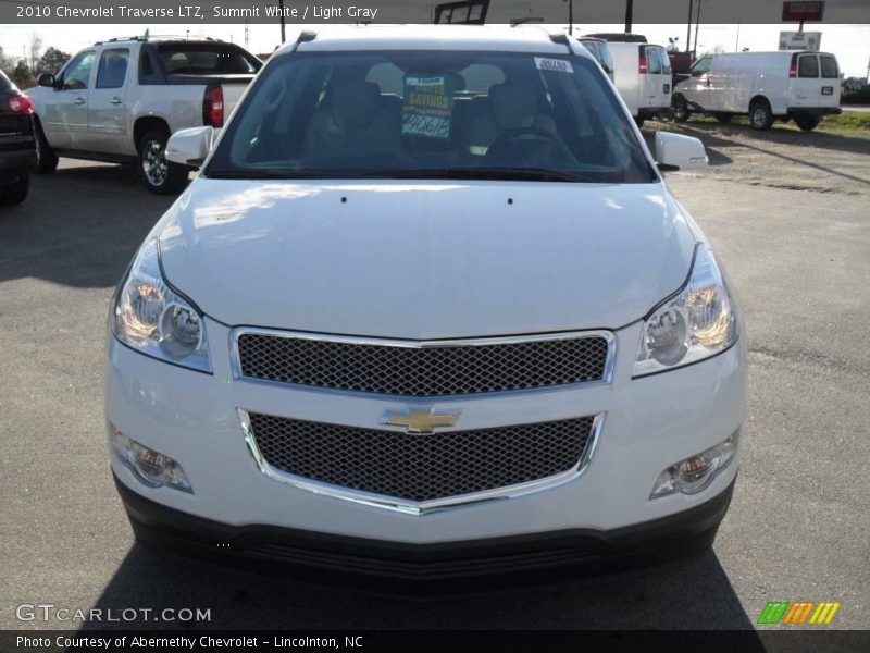 Summit White / Light Gray 2010 Chevrolet Traverse LTZ