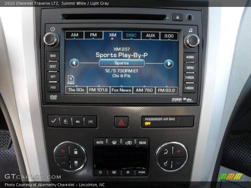 Summit White / Light Gray 2010 Chevrolet Traverse LTZ