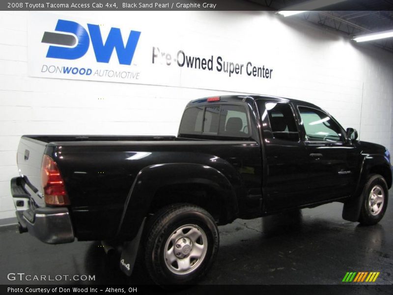Black Sand Pearl / Graphite Gray 2008 Toyota Tacoma Access Cab 4x4