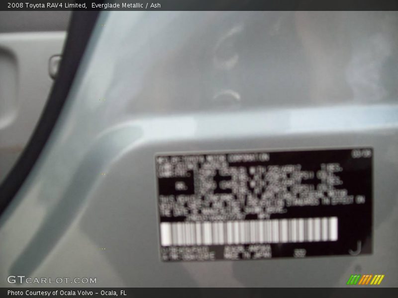 Everglade Metallic / Ash 2008 Toyota RAV4 Limited