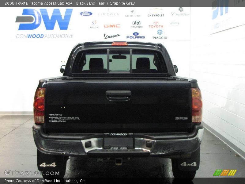 Black Sand Pearl / Graphite Gray 2008 Toyota Tacoma Access Cab 4x4