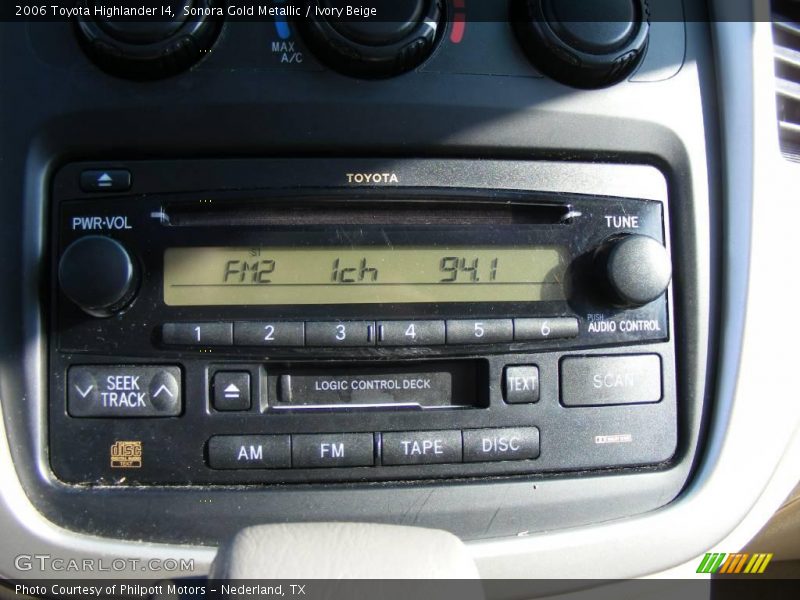 Sonora Gold Metallic / Ivory Beige 2006 Toyota Highlander I4