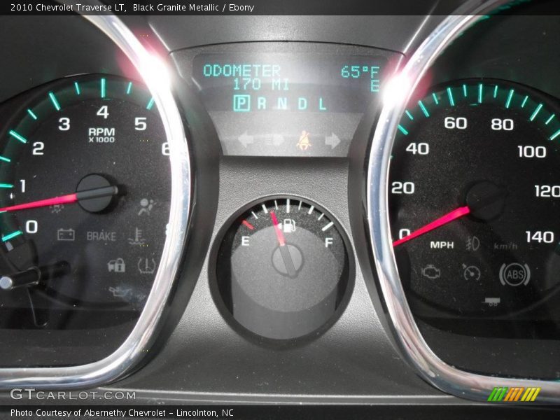 Black Granite Metallic / Ebony 2010 Chevrolet Traverse LT