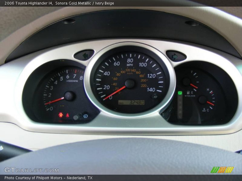 Sonora Gold Metallic / Ivory Beige 2006 Toyota Highlander I4
