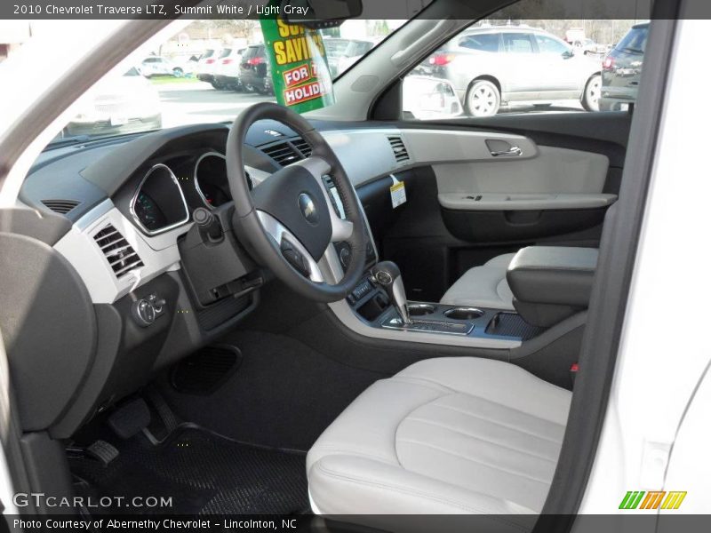 Summit White / Light Gray 2010 Chevrolet Traverse LTZ