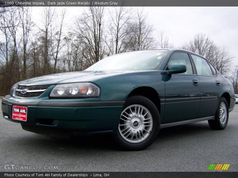 Dark Jade Green Metallic / Medium Gray 2000 Chevrolet Impala