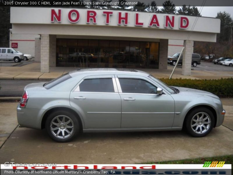 Satin Jade Pearl / Dark Slate Gray/Light Graystone 2005 Chrysler 300 C HEMI