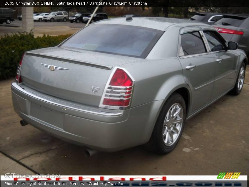 Satin Jade Pearl / Dark Slate Gray/Light Graystone 2005 Chrysler 300 C HEMI