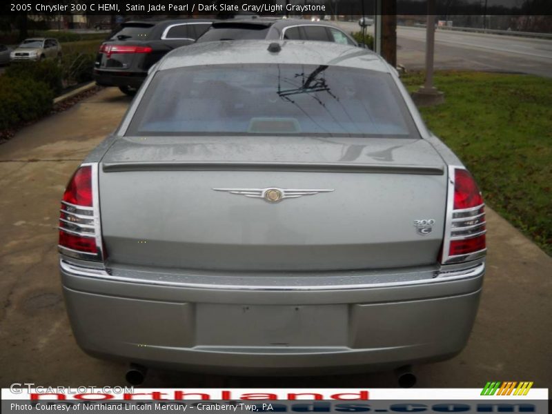 Satin Jade Pearl / Dark Slate Gray/Light Graystone 2005 Chrysler 300 C HEMI