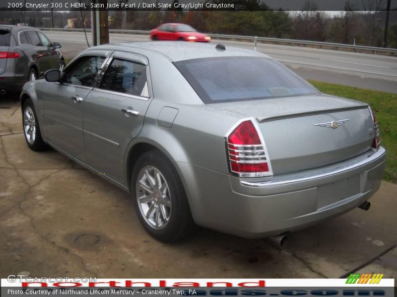 Satin Jade Pearl / Dark Slate Gray/Light Graystone 2005 Chrysler 300 C HEMI