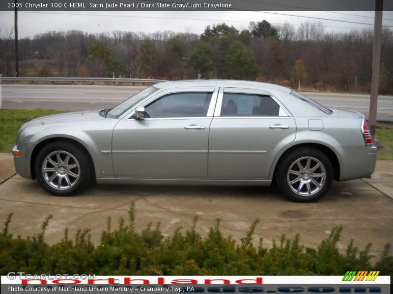 Satin Jade Pearl / Dark Slate Gray/Light Graystone 2005 Chrysler 300 C HEMI