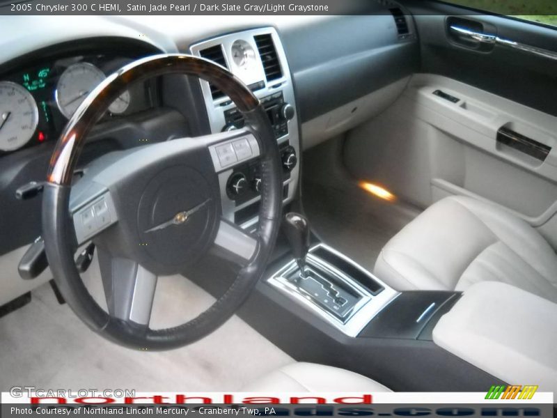Satin Jade Pearl / Dark Slate Gray/Light Graystone 2005 Chrysler 300 C HEMI