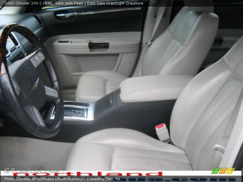 Satin Jade Pearl / Dark Slate Gray/Light Graystone 2005 Chrysler 300 C HEMI