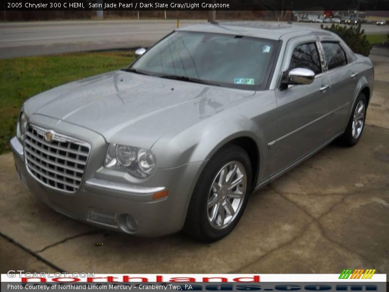 Satin Jade Pearl / Dark Slate Gray/Light Graystone 2005 Chrysler 300 C HEMI
