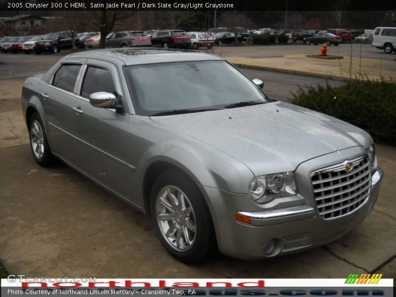 Satin Jade Pearl / Dark Slate Gray/Light Graystone 2005 Chrysler 300 C HEMI