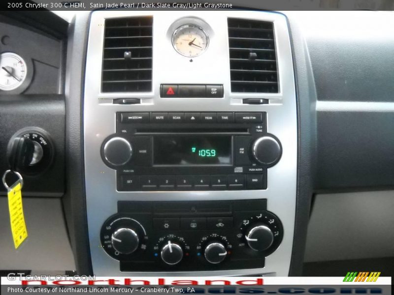 Satin Jade Pearl / Dark Slate Gray/Light Graystone 2005 Chrysler 300 C HEMI