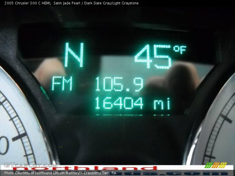 Satin Jade Pearl / Dark Slate Gray/Light Graystone 2005 Chrysler 300 C HEMI
