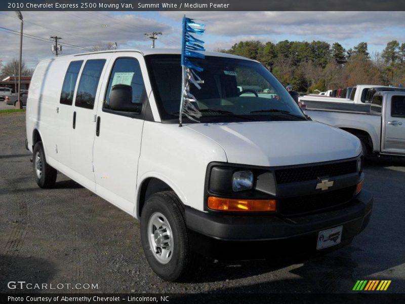 Summit White / Medium Pewter 2010 Chevrolet Express 2500 Moving Van
