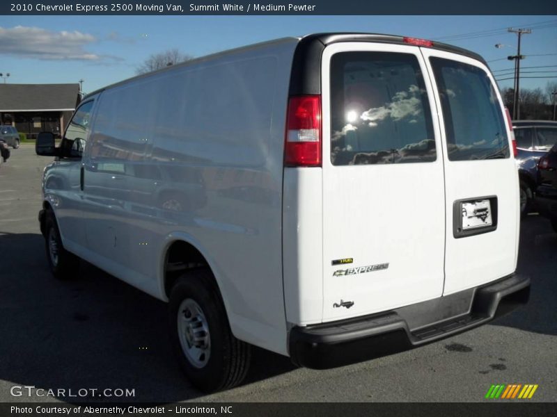 Summit White / Medium Pewter 2010 Chevrolet Express 2500 Moving Van