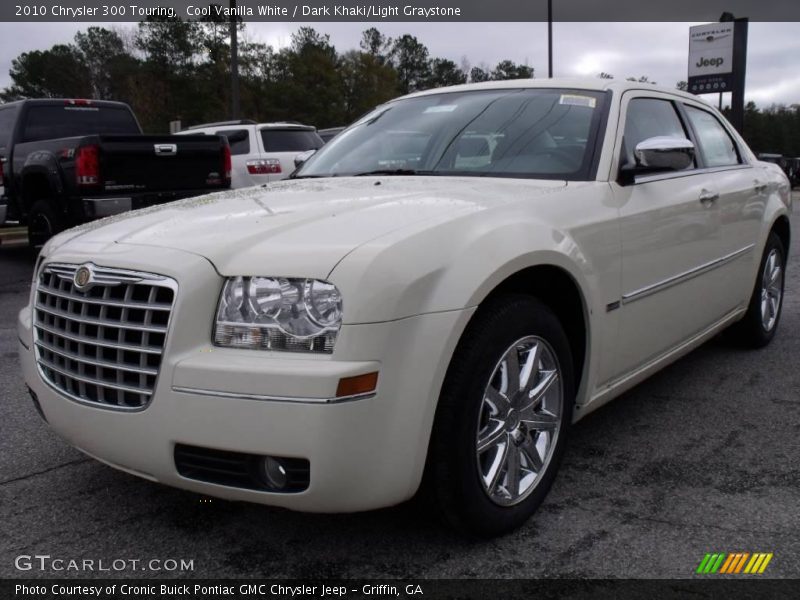 Cool Vanilla White / Dark Khaki/Light Graystone 2010 Chrysler 300 Touring