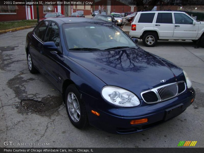 Harbor Mist Blue Metallic / Gray 2001 Daewoo Leganza SE