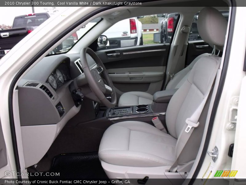 Cool Vanilla White / Dark Khaki/Light Graystone 2010 Chrysler 300 Touring